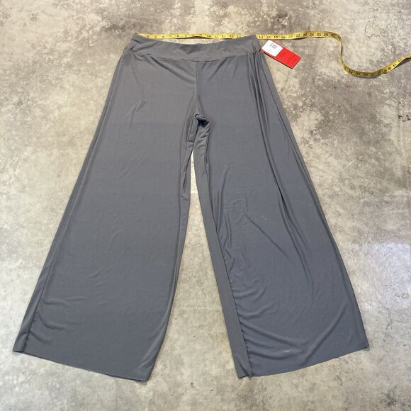 Magic Suit Cover Up Pants Womens Large Pull‎ On Wide Leg Gray - Picture 1 of 13